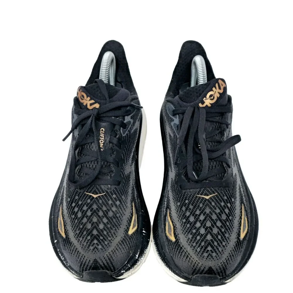 Hoka One One Clifton 9 Women's Running‎ Shoes Sneakers Black Size 7.5 Athletic